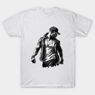 nipsey retro black and white T-Shirt